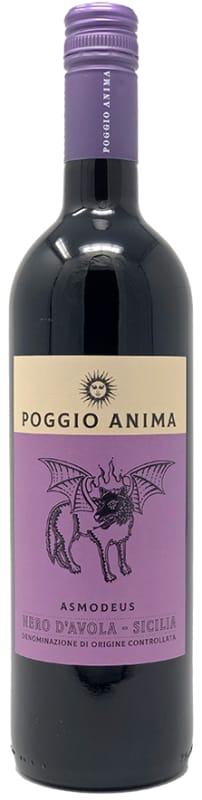 Poggio Anima Asmodeus Nero d'Avola 2020 Front Bottle Shot