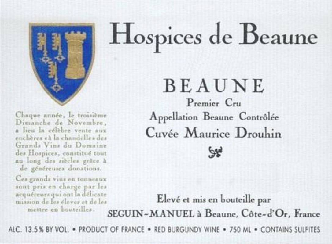 Hospices de Beaune Premier Cru Cuvee Maurice Drouhin 2015 Front Label