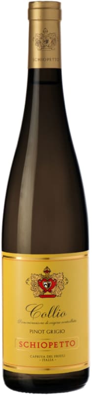 Schiopetto Pinot Grigio 2017 Front Bottle Shot