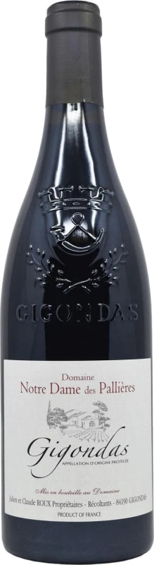 Notre Dame des Pallieres Gigondas Les Mourres 2022 Front Bottle Shot