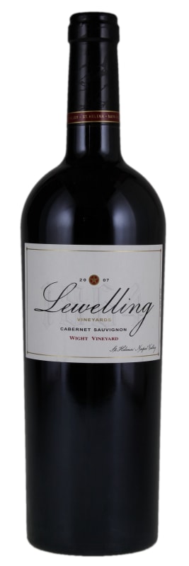 Lewelling Wight Vineyard Cabernet Sauvignon 2007 Front Bottle Shot