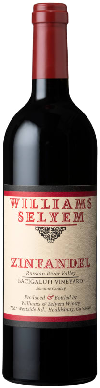 Williams Selyem Bacigalupi Vineyard Zinfandel 2015 Front Bottle Shot