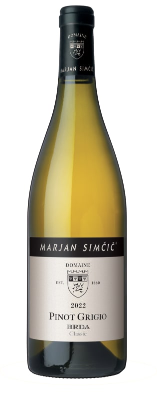 Marjan Simcic BRDA Classic Pinot Grigio 2022 Front Bottle Shot