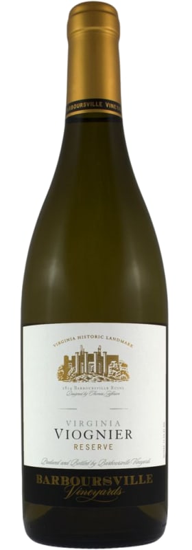 Barboursville Reserve Viognier 2016 Front Bottle Shot