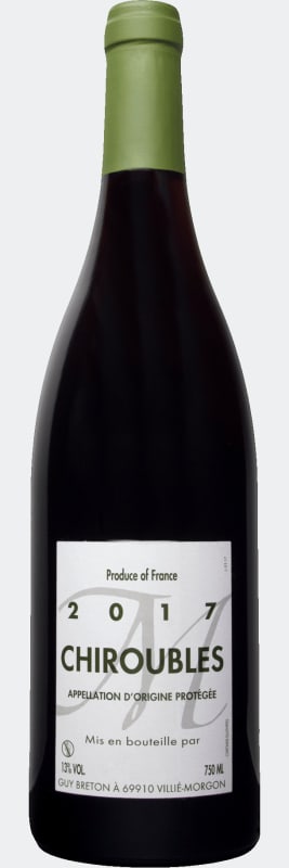 Guy Breton Chiroubles 2017 Front Bottle Shot