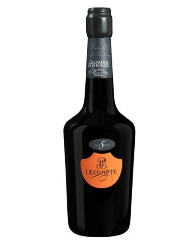 Lecompte 5 Year Calvados Front Bottle Shot