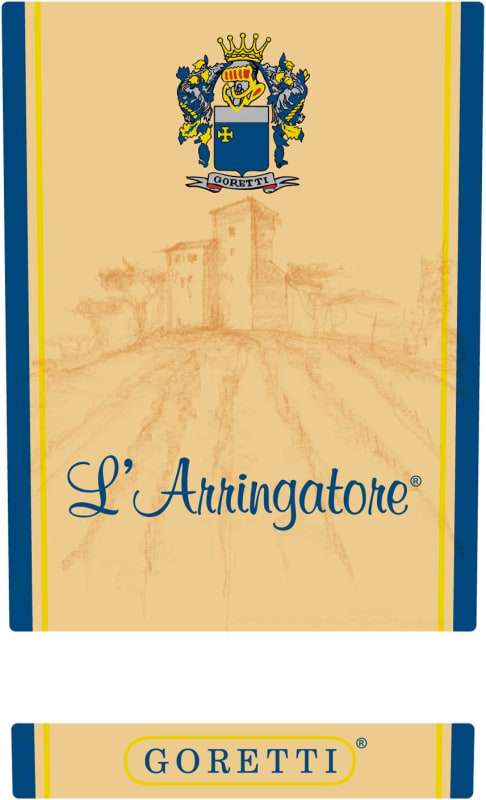 Goretti L'Arringatore Rosso 2008 Front Label