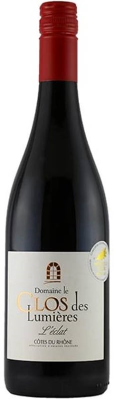 Domaine le Clos des Lumieres Cotes du Rhone 2018 Front Bottle Shot