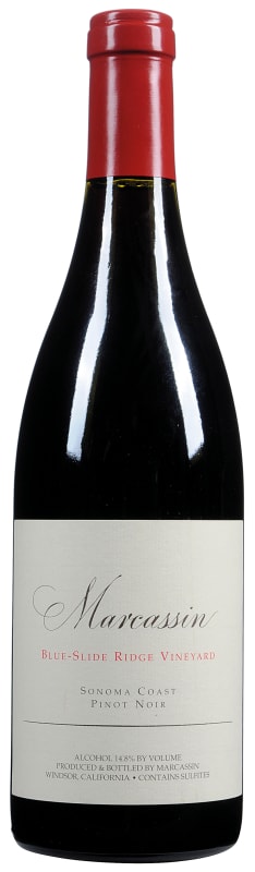 Marcassin Blue Slide Ridge Pinot Noir (slightly stained label) 2006 Front Bottle Shot