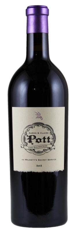 Pott Wine Stagecoach Vineyard Her Majesty's Secret Service Cabernet Sauvignon 2012 Front Bottle Shot