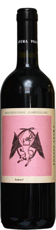 Poggio Anima Samael Montepulciano d'Abruzzo 2015 Front Bottle Shot