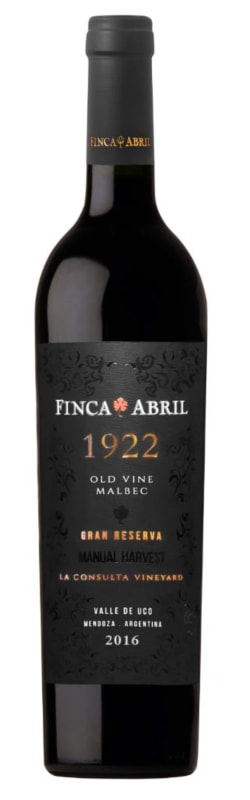 Finca Abril 1922 Old Vine Malbec 2016 Front Bottle Shot