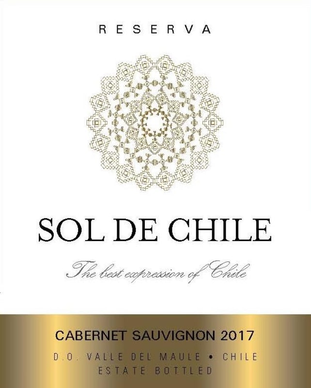 Sol de Chile Reserva Cabernet Sauvignon 2017 Front Label