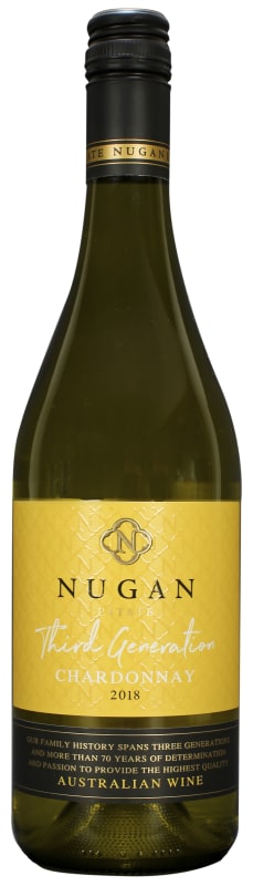 Nugan Estate Third Generation Chardonnay 2018 Front Bottle Shot
