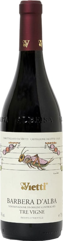 Vietti Barbera d'Alba Tre Vigne 2016 Front Bottle Shot