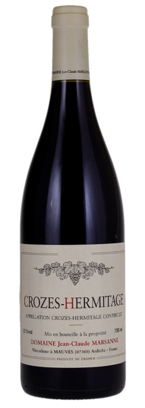 Domaine Jean-Claude Marsanne Crozes-Hermitage Rouge 2018 Front Bottle Shot