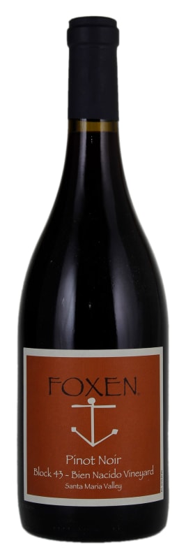 Foxen Block 43 Bien Nacido Vineyard Pinot Noir 2019 Front Bottle Shot
