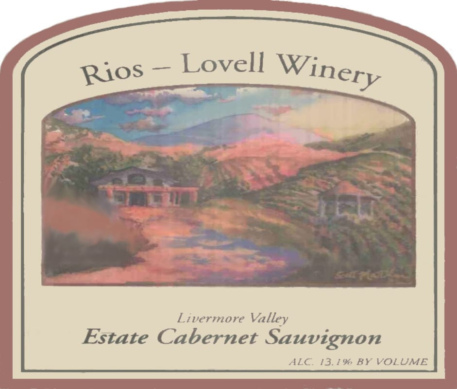 Rios-Lovell Estate Winery Estate Cabernet Sauvignon 2008 Front Label