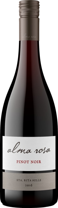 Alma Rosa Sta. Rita Hills Pinot Noir 2016 Front Bottle Shot