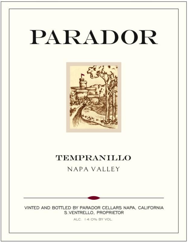 Parador Tempranillo 2013 Front Label