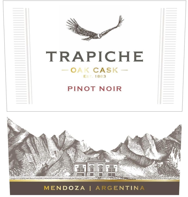 Trapiche Oak Cask Pinot Noir 2014 Front Label