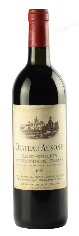 Chateau Ausone 1981 Front Bottle Shot