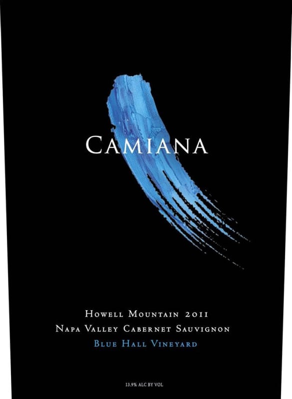 Blue Hall Vineyard Camiana Howell Mountain Cabernet Sauvignon 2011 Front Label