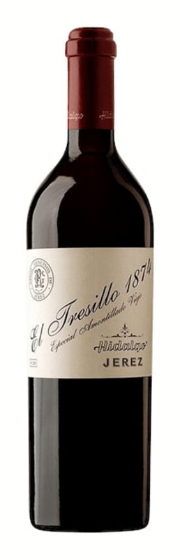 Emilio Hidalgo El Tresillo Amontillado Viejo 1874 Front Bottle Shot