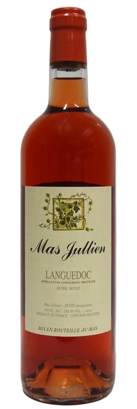 Mas Jullien Languedoc Rose 2025 Front Bottle Shot