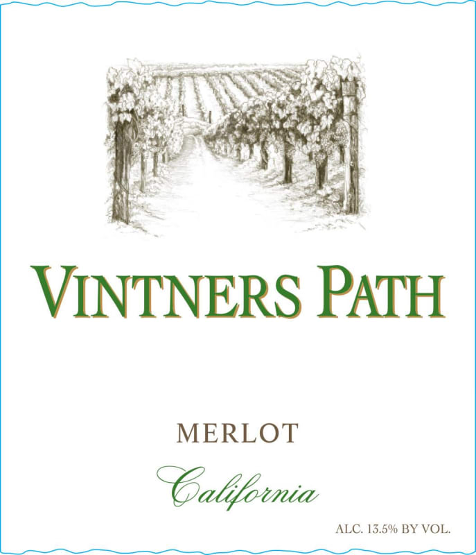 Vintners Path Merlot 2015 Front Label