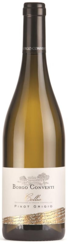 Borgo Conventi Pinot Grigio 2016 Front Bottle Shot