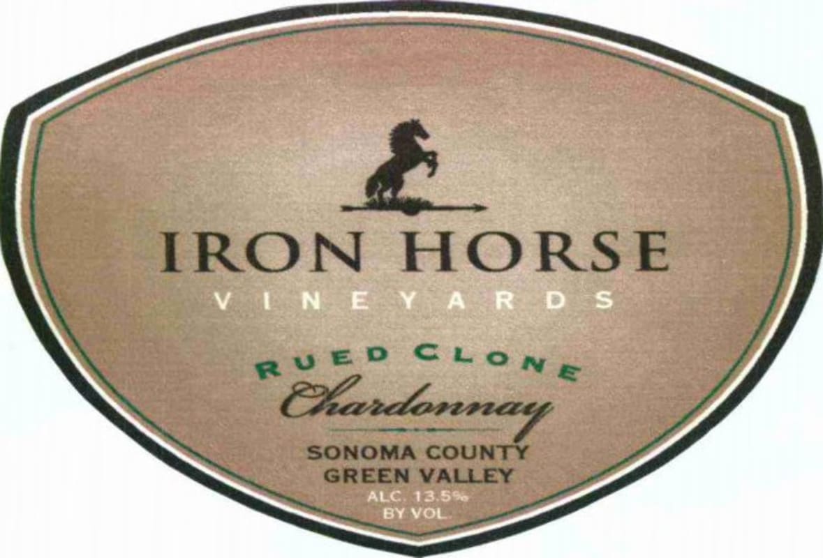 Iron Horse Rued Clone Chardonnay 2006 Front Label