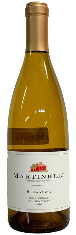 Martinelli Bella Vigna Chardonnay 2016 Front Bottle Shot