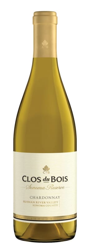 Clos du Bois Russian River Valley Reserve Chardonnay 2018 Front Bottle Shot