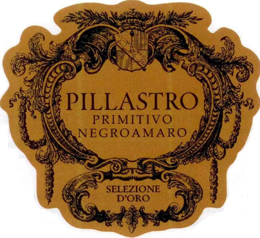 Cantine Due Palme Pillastro Primitivo 2009 Front Label