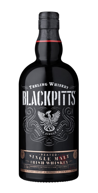 Teeling Blackpitts Single Malt Irish Whiskey Front Bottle Shot