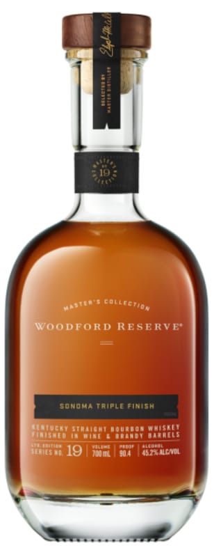 Woodford Reserve Master's Collection Sonoma Triple Finish Bourbon Whiskey Front Bottle Shot
