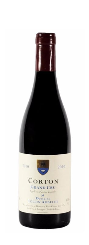 Domaine Follin-Arbelet Corton Grand Cru 2010 Front Bottle Shot