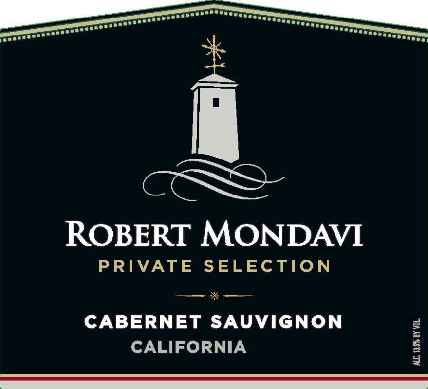 Robert Mondavi Private Selection Cabernet Sauvignon 2021 Front Label