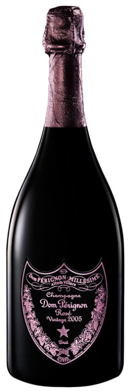 Dom Perignon Rose with Gift Box 2005 Front Bottle Shot
