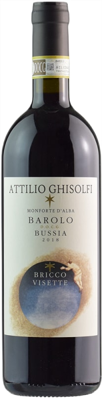 Attilio Ghisolfi Barolo Bussia Bricco Visette 2018 Front Bottle Shot
