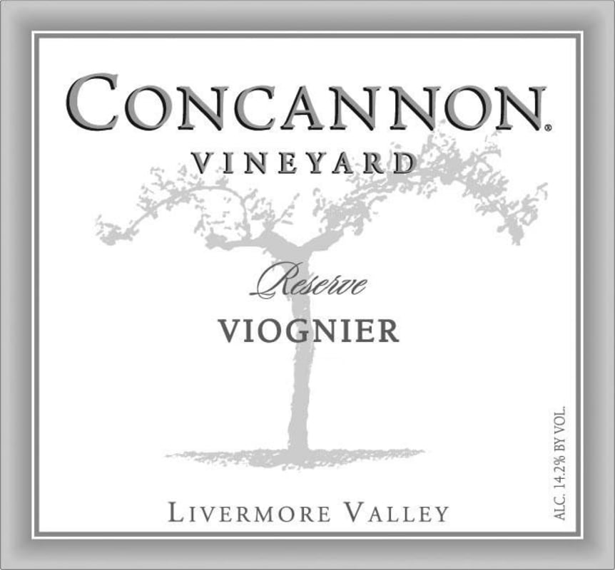 Concannon Reserve Viognier 2012 Front Label