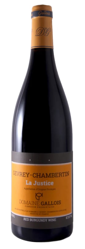 Dominique Gallois Gevrey-Chambertin En Justice 2022 Front Bottle Shot