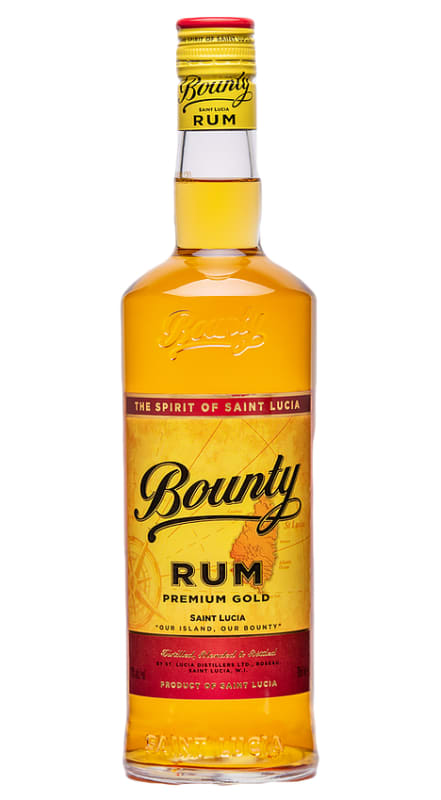 Bounty Premium Gold Rum Front Bottle Shot