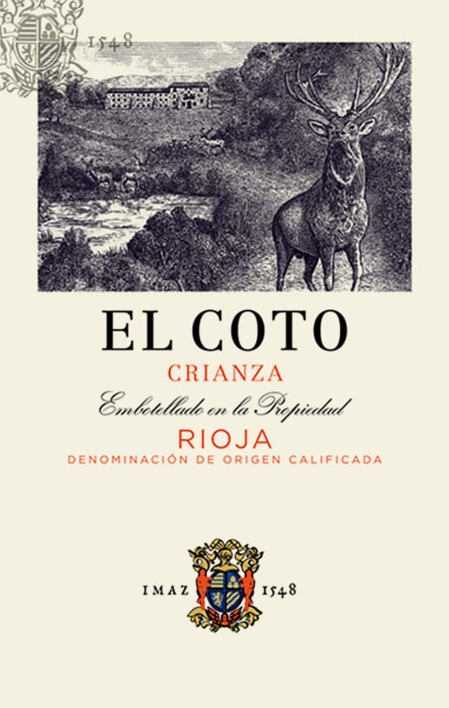 El Coto Crianza (375ML half-bottle) 2018 Front Label