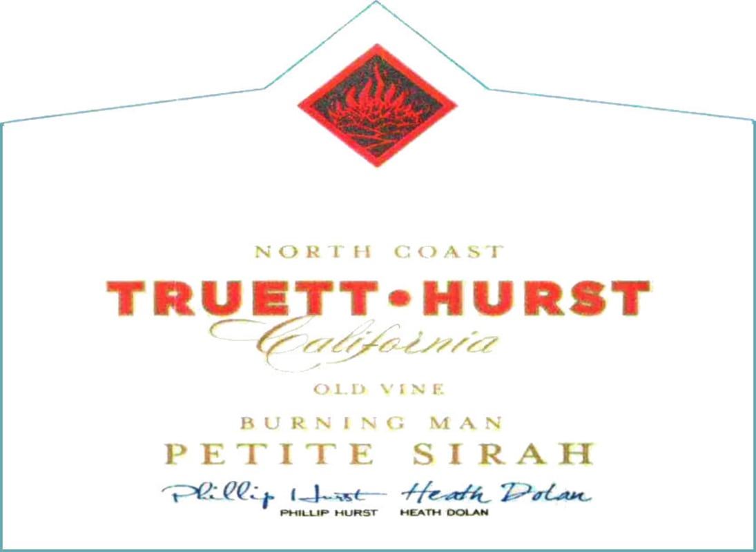 Truett Hurst Burning Man Old Vine Petite Sirah 2012 Front Label