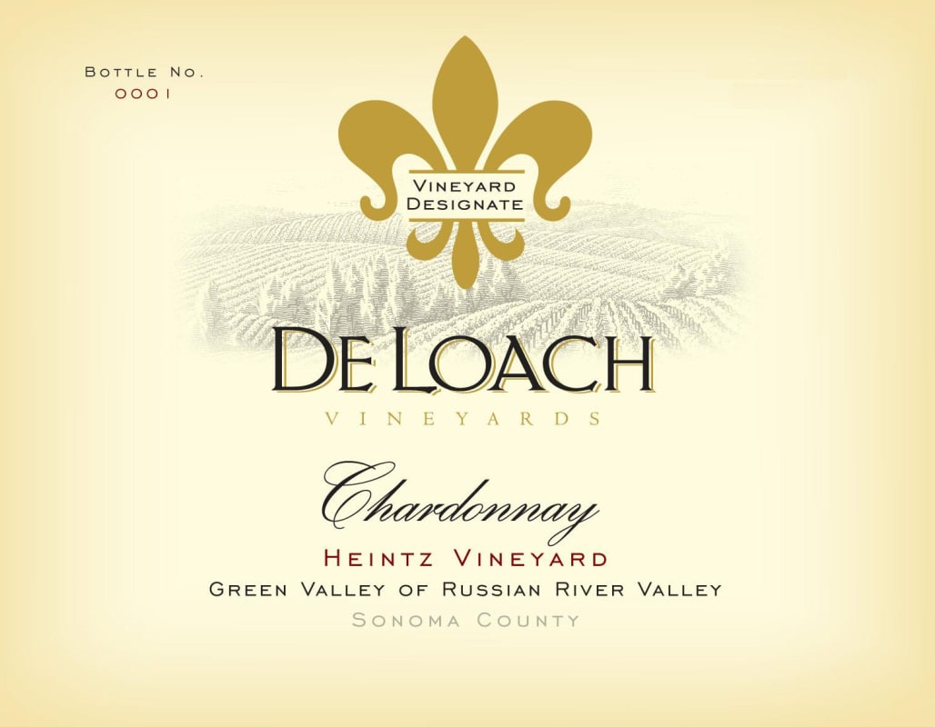 DeLoach Heintz Vineyard Chardonnay 2013 Front Label