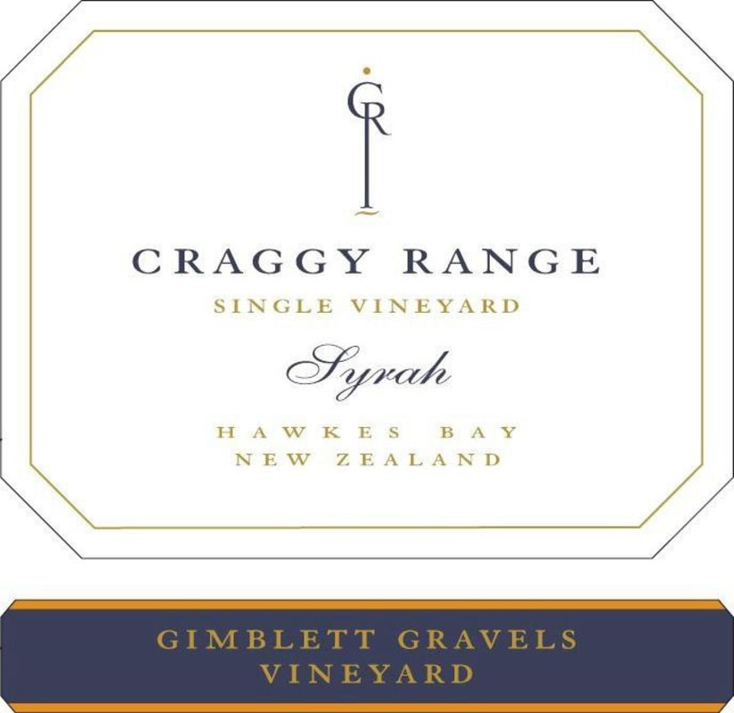 Craggy Range Winery Gimblett Gravels Vineyard Syrah 2012 Front Label