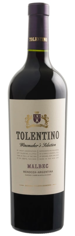 Bodega Cuarto Dominio Tolentino Winemaker's Selection Malbec 2017 Front Bottle Shot