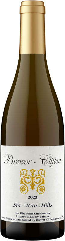 Brewer-Clifton Sta. Rita Hills Chardonnay 2023 Front Bottle Shot
